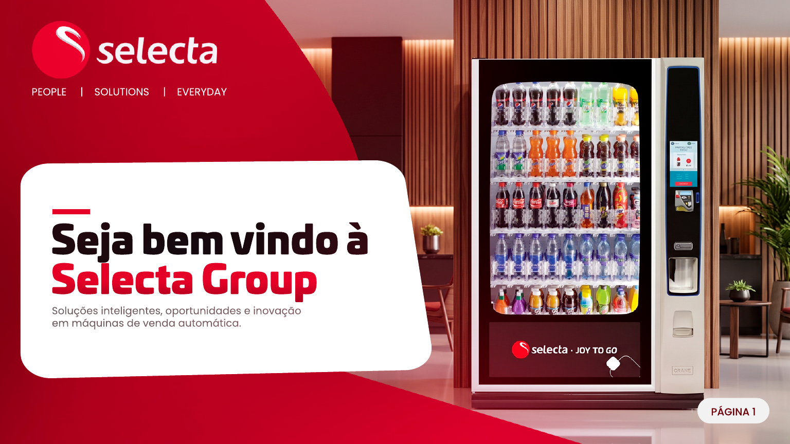 Página da apresentação Selecta