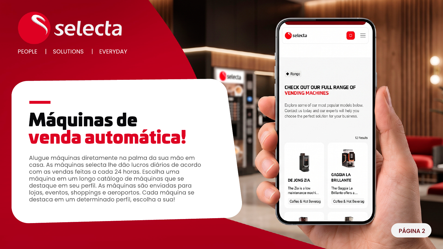 Máquinas de venda automática Selecta